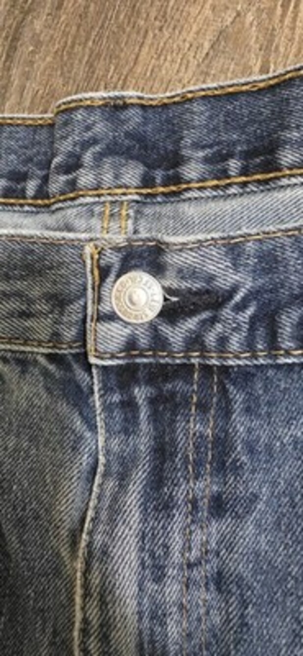 Vintage Levis Jeans Mens Blue Made USA Faded Relaxed 550 Pants (Tag42x36) Denim - Picture 5 of 7
